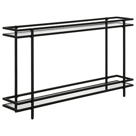 Henn & Hart Robillard Blackened Bronze Console Table AT1141